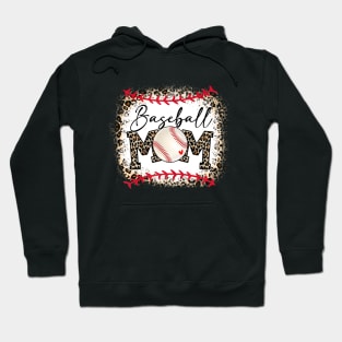 Baseball Mom Leopard Funny Softball Mom Mother's Day 2022 Shirt Hoodie